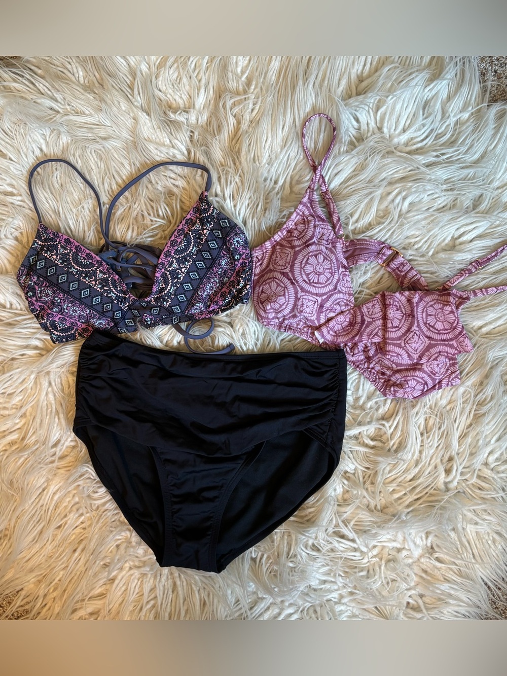 Kona Sol Xhilaration Target Bundle Swim 2 Tops 1 Bottom Bikini Size S